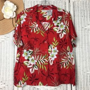 White Stag Hawaiian Shirt Red XL
